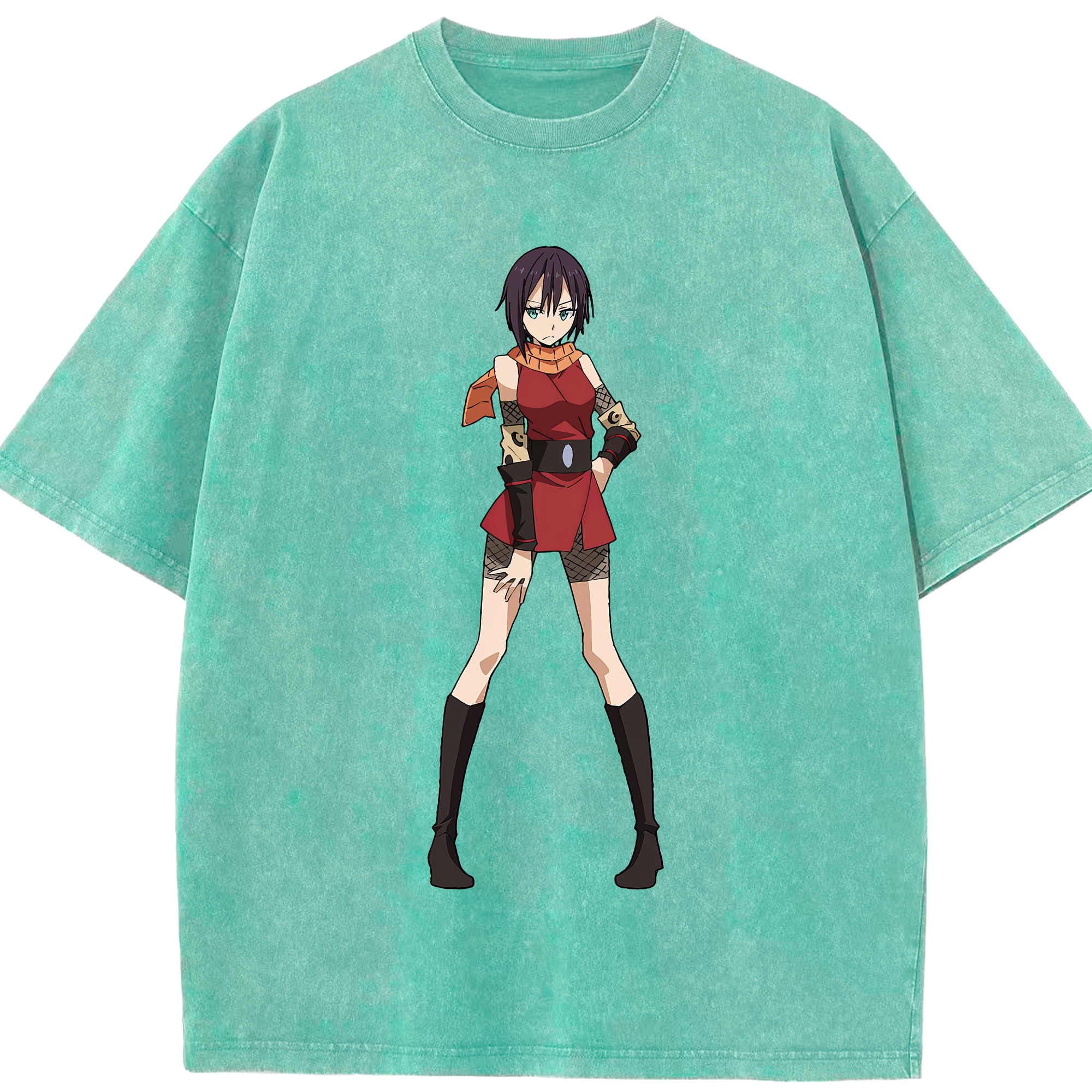 （画像用） 転スラ Regarding Reincarnated to Slime 綿100% ヴィンテージ風 半袖Tシャツ（フロントプリント）